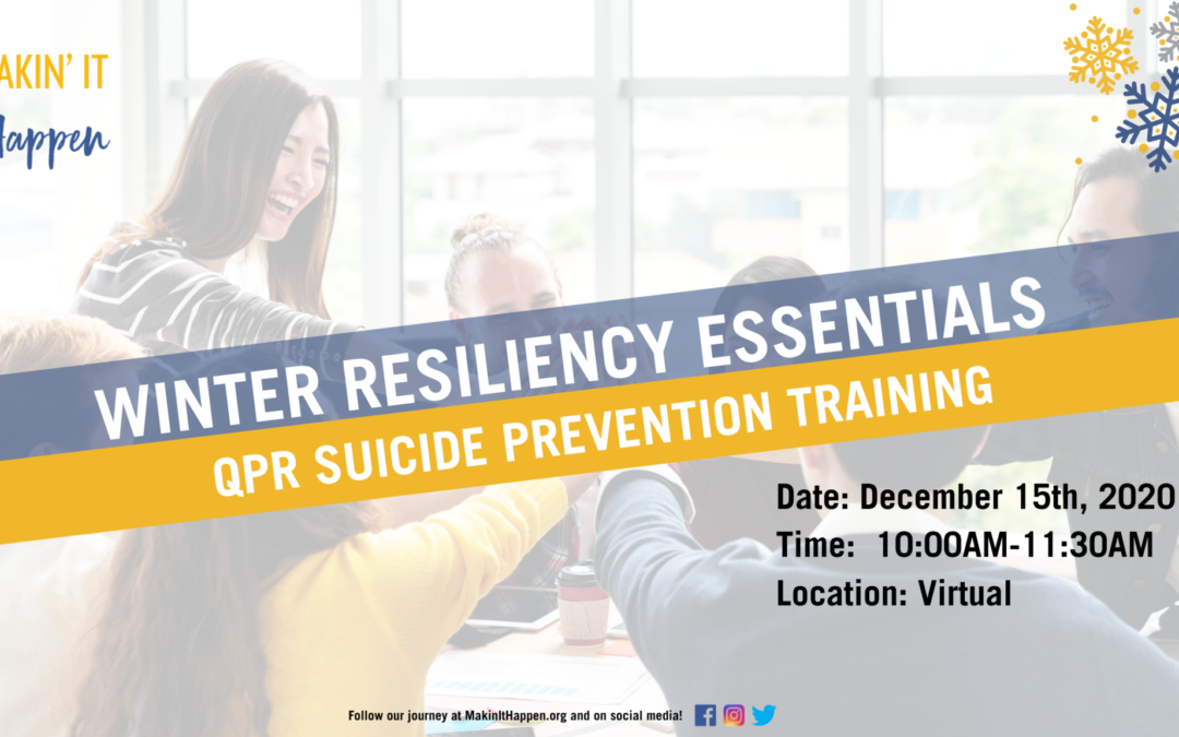 Winter Resiliency Essentials: QPR Suicide Prevention Training