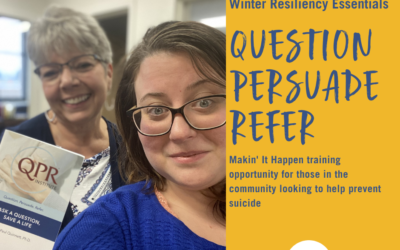 Question, Persuade, and Refer: Training opportunity for Community members looking to help prevent suicide