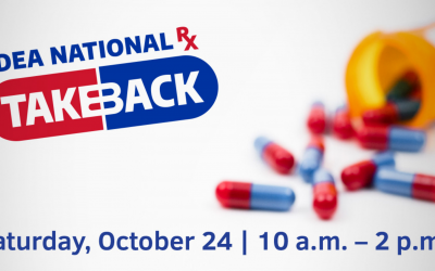 Saturday, October 23rd is National Prescription Drug Take Back Day!