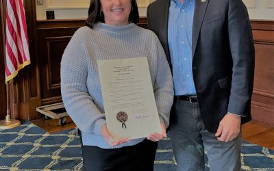 Congratulations Mary on Receiving a Commendation from Governor Sununu!