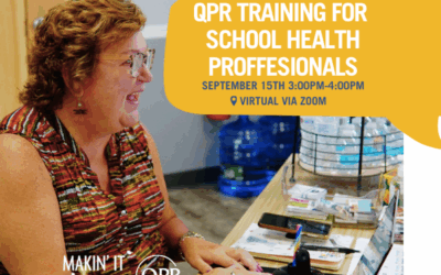 Don’t Miss Question, Persuade, and Refer (QPR) Training September 15, 3 pm – 4 pm